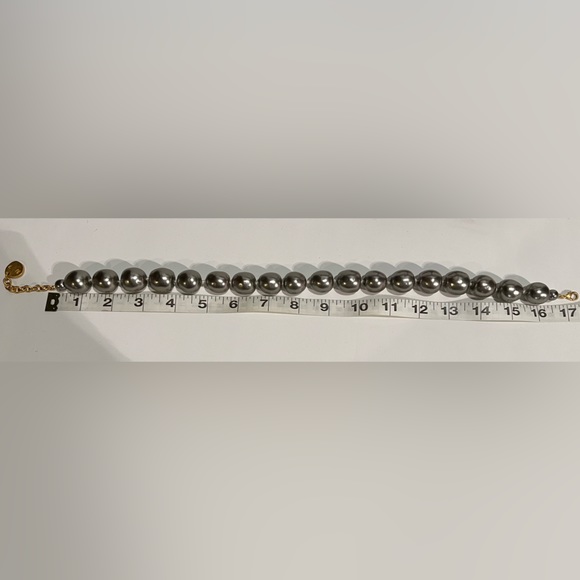 Karl Lagerfeld Japanese Grey Pearl Necklace - Picture 5 of 10